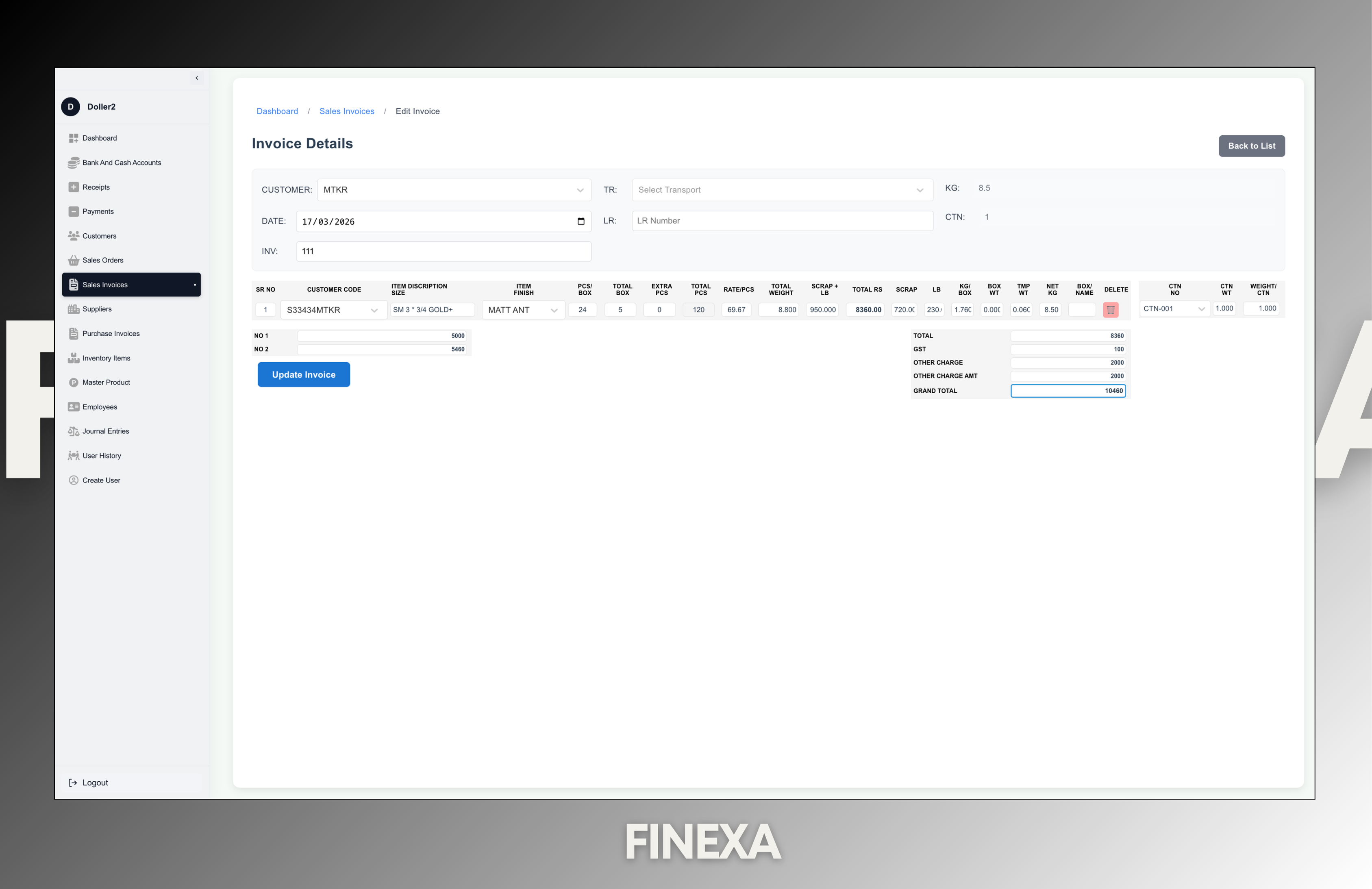 Finexa preview 2
